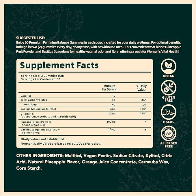 Vital Source Nutrition Feminine Balance Gummies